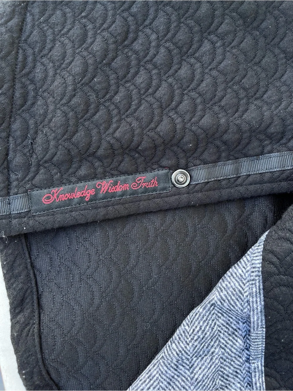 Robert Graham Black Quilted Lightweight Shirt Jacket